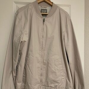 GAP Men's Light Tan Bomber Jacket
